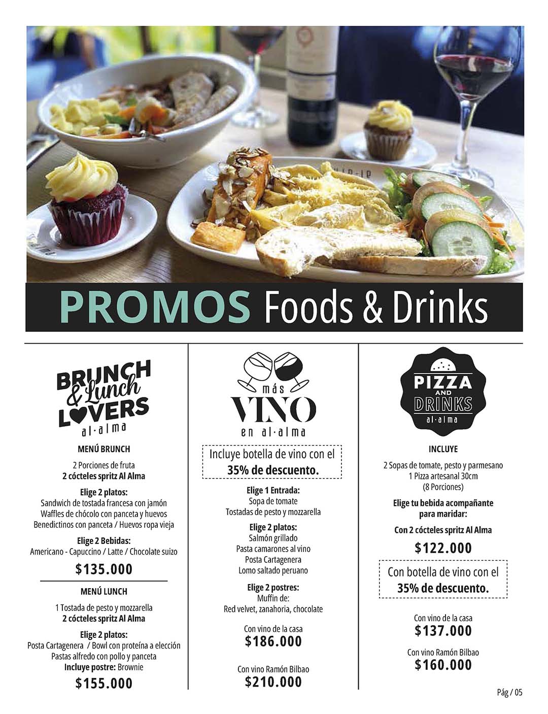 Carta Restaurante Al Alma