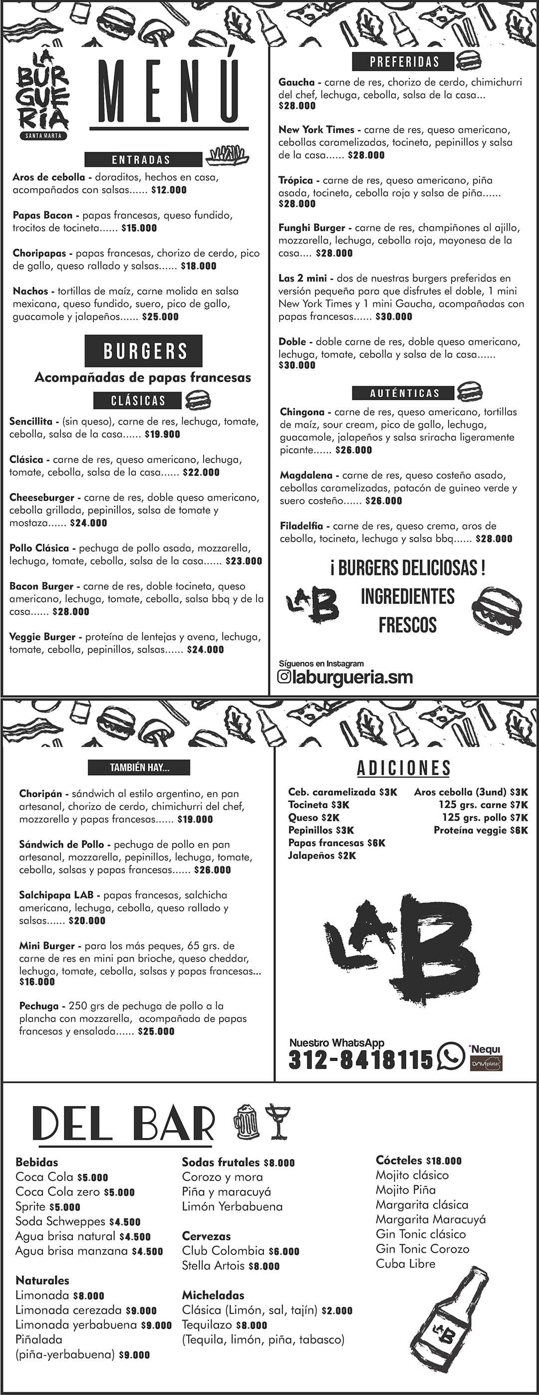 Carta La Burguería